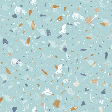 Terrazzo seamless pattern. Gentle classic flooring Stock Illustration