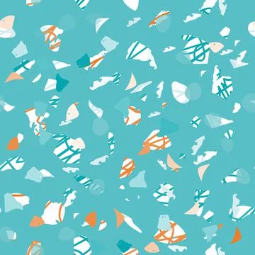 Terrazzo seamless pattern. Gentle classic flooring 스톡 일러스트