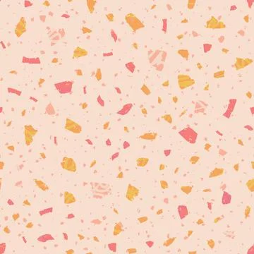 Terrazzo seamless pattern. Gentle classic flooring Stock Illustration
