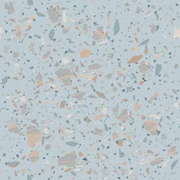 Terrazzo seamless pattern. Gentle classic flooring Stock Illustration