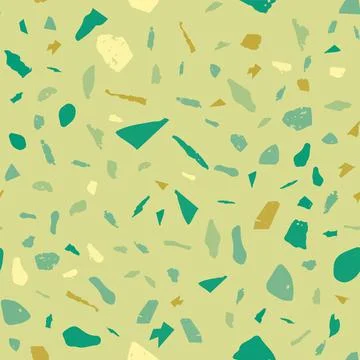 Terrazzo seamless pattern. Khaki classic flooring 스톡 일러스트