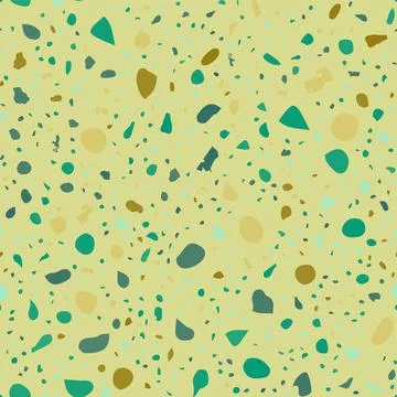 Terrazzo seamless pattern. Khaki classic flooring 스톡 일러스트