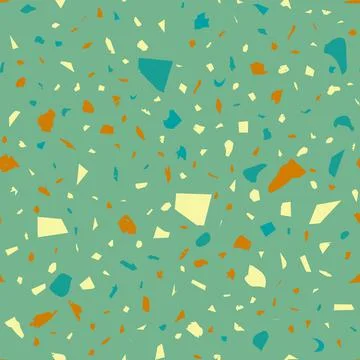Terrazzo seamless pattern. Khaki classic flooring Stock Illustration