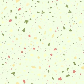 Terrazzo seamless pattern. Khaki classic flooring Stock Illustration