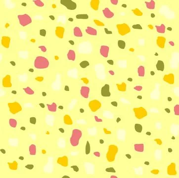Terrazzo Seamless Pattern. Marble Rock Floor Stone Texture. Stock Illustration