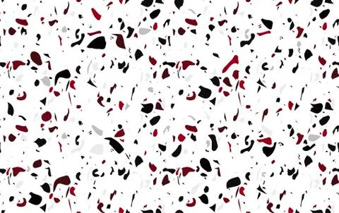 Terrazzo seamless pattern. Marble. Surface with natural stone, glass, quartz Stock Illustration