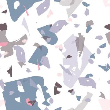 Terrazzo seamless pattern. Modern classic Stock Illustration