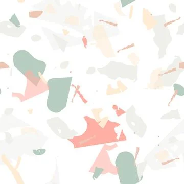 Terrazzo seamless pattern. Modern classic Stock Illustration