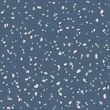 Terrazzo seamless pattern. Modern style composed of natural stone, granite Illustrazione stock