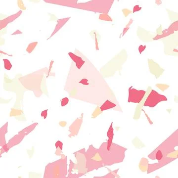 Terrazzo seamless pattern. Orange realistic Stockillustratie