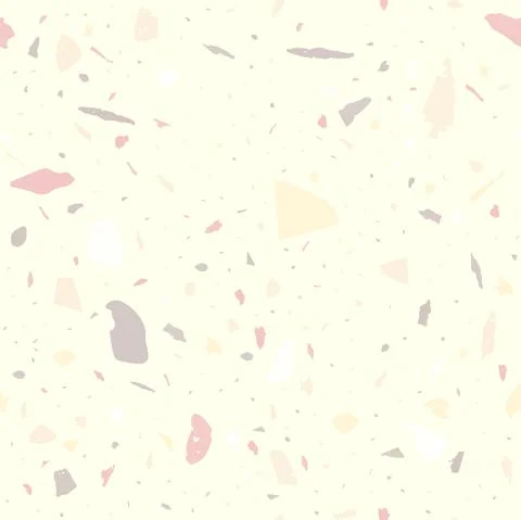 Terrazzo seamless pattern. Pastel classic flooring Stock Illustration