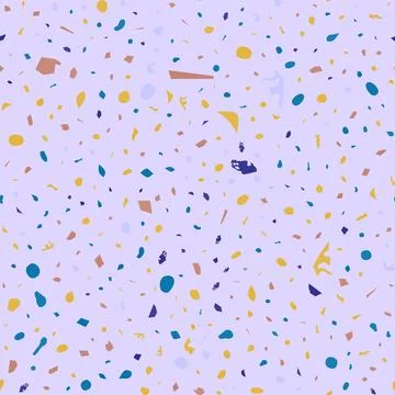 Terrazzo seamless pattern. Pastel classic flooring Stock Illustration