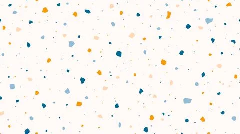 Terrazzo seamless pattern. Repeating floor texture. Beige mosaic background 스톡 일러스트