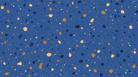 Terrazzo seamless pattern. Repeating floor texture. Artificial stone mosaic 스톡 일러스트