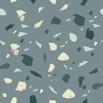 Terrazzo seamless pattern. Stone classic flooring Stock Illustration