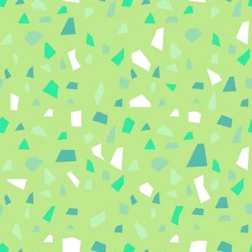 Terrazzo seamless pattern, stone concrete pieces texture Stock Illustration