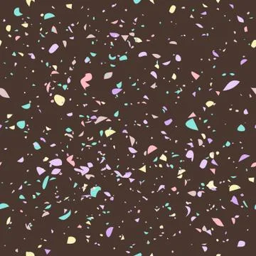 Terrazzo seamless pattern. Stone texture mosaic vector background. Floor, cou Stockillustratie