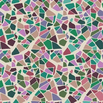 Terrazzo seamless pattern. Vector stones texture Stock Illustration