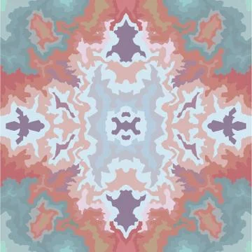 Terrazzo Seamless Pattern. Vector Texture Of Pink Marble With Turquoise Accen Stock Illustration