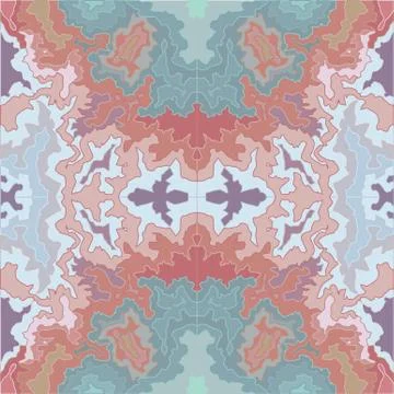 Terrazzo Seamless Pattern. Vector Texture Of Pink Marble With Turquoise Accen Stock Illustration