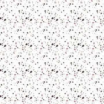 Terrazzo seamless pattern vector texture in light colors. Realistic italian Stock Illustration