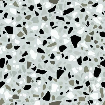Terrazzo seamless texture. Stone pattern. Vector Stock Illustration