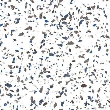 Terrazzo Stone Texture Seamless Pattern Design Stock Illustration