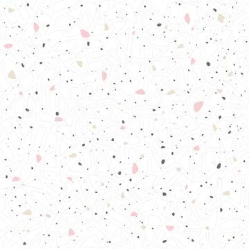 Terrazzo style floor seamless pattern. Modern mosaic tile background. Illustrazione stock