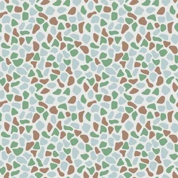 Terrazzo texture, stone marble chips, seamless pattern. Vector background for Stock Illustration
