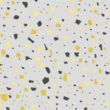 Terrazzo texture vector seamless background. Stock Illustration