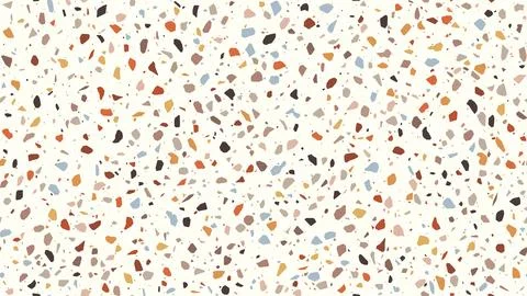 Terrazzo tile mosaic pattern, terazzo marble floor Stock Illustration