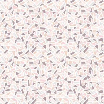Terrazzo tile mosaic vector seamless pattern. Stones, rocks, ceramics pastel Stock-Illustration