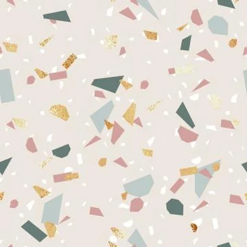 Terrazzo. Vector decorative background for design. Stock Illustration