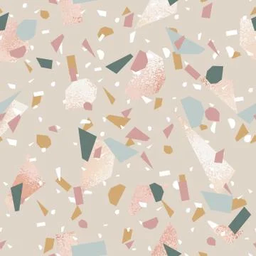 Terrazzo. Vector decorative background for design. Stock Illustration
