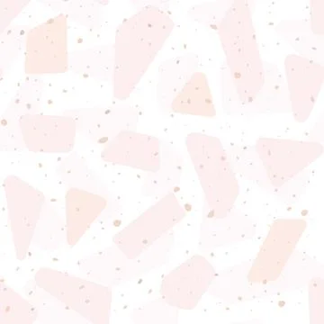 Terrazzo vector seamless pattern. Large granite mosaic, marble, stones, rocks Stock Illustration