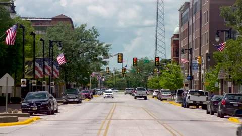 Terre Haute IN Downtown Stock Footage 147950682