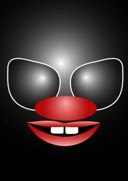 The terrible clown Stock Illustration