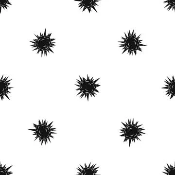 Terrible explosion pattern seamless black Stock Illustration