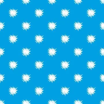 Terrible explosion pattern seamless blue Stock Illustration