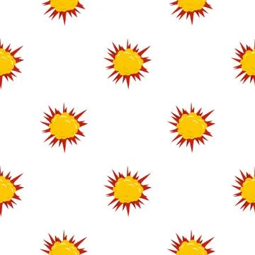 Terrible explosion pattern seamless Illustrazione stock