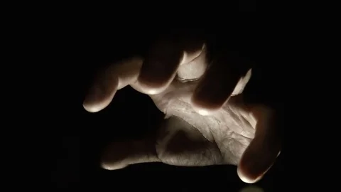 Terrible hand in the night Stock Footage 80717922