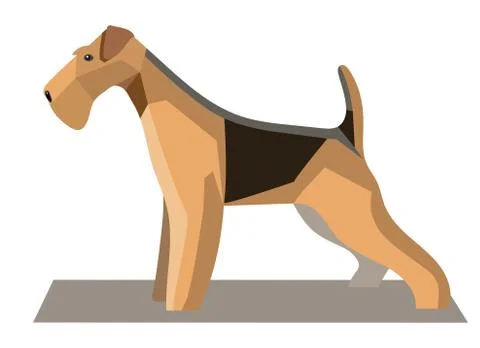 Terrier minimalist image Stock Illustration