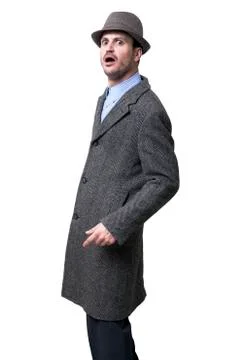 Terrified mobster Stock Photos