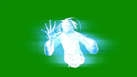 Terrifying Ghost Hangman Horror Close up Green Screen 3D Rendering Stock Footage 87295698