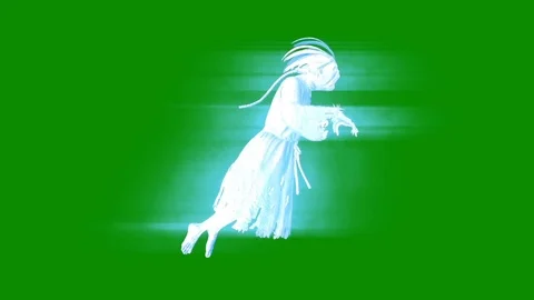 Terrifying Ghost Hangman Horror Green Screen 3D Rendering Stock Footage 87295701