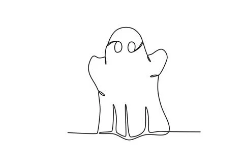 A terrifying ghost monster Stock Illustration