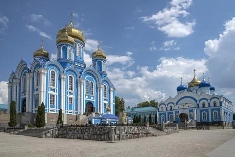 On the territory of the ancient Nativity of the Virgin Monastery. Zadonsk Stock Photos