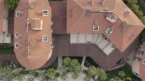 Territory of the hotel complex with infrastructure. Stock Footage 118607569