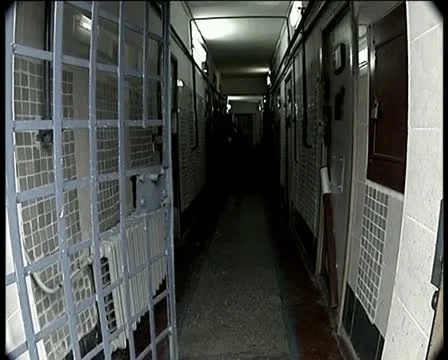 The territory of the prison. (Russian prison) Video stock 10900138