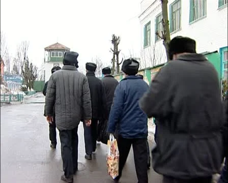 The territory of the prison. (Russian prison) Video stock 10900231